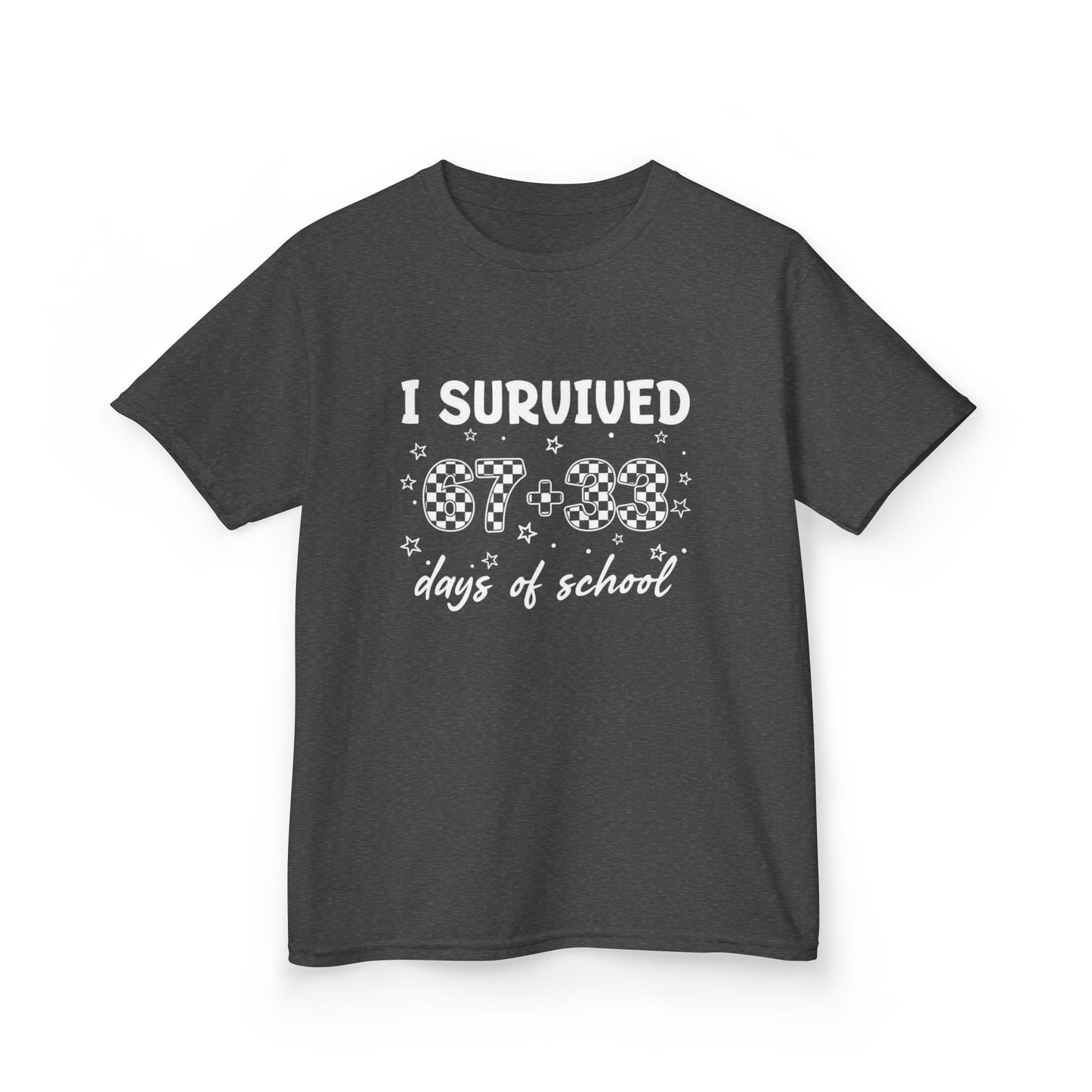 I Survived 100 Days of School T-Shirt | Kids 100th Day School Shirt