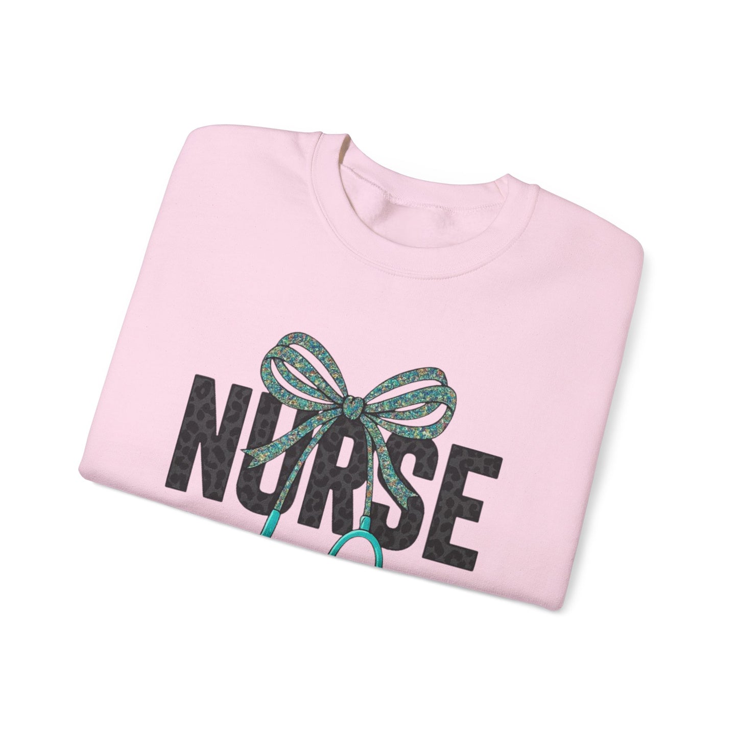 Nurse Stethoscope Bow Crewneck Sweatshirt – Cute Nurse Gift