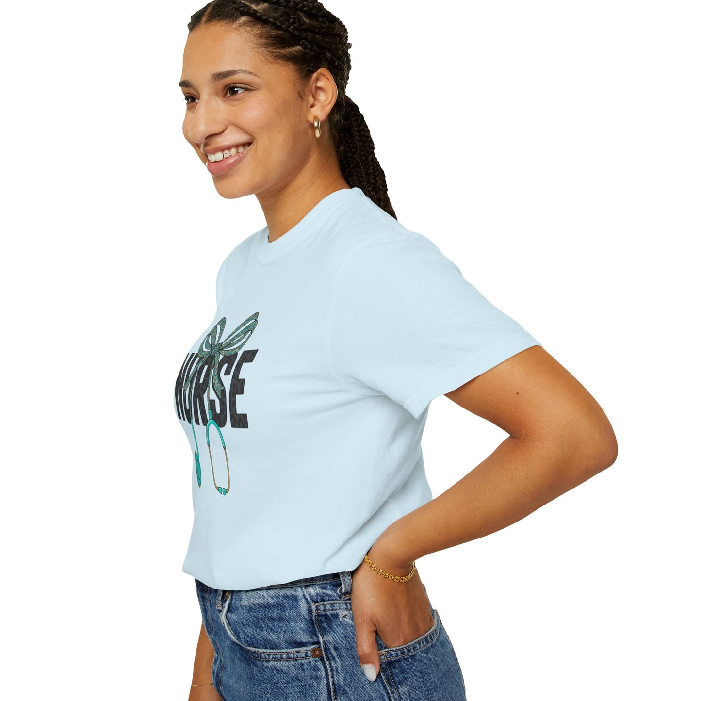 Nurse Stethoscope Bow T-Shirt