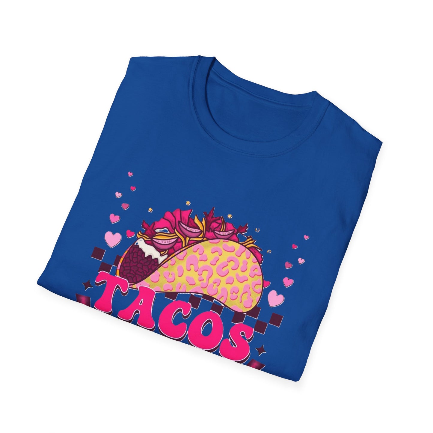 T-Shirt — "Tacos Before Vatos" Cute Pink Taco Graphic Tee