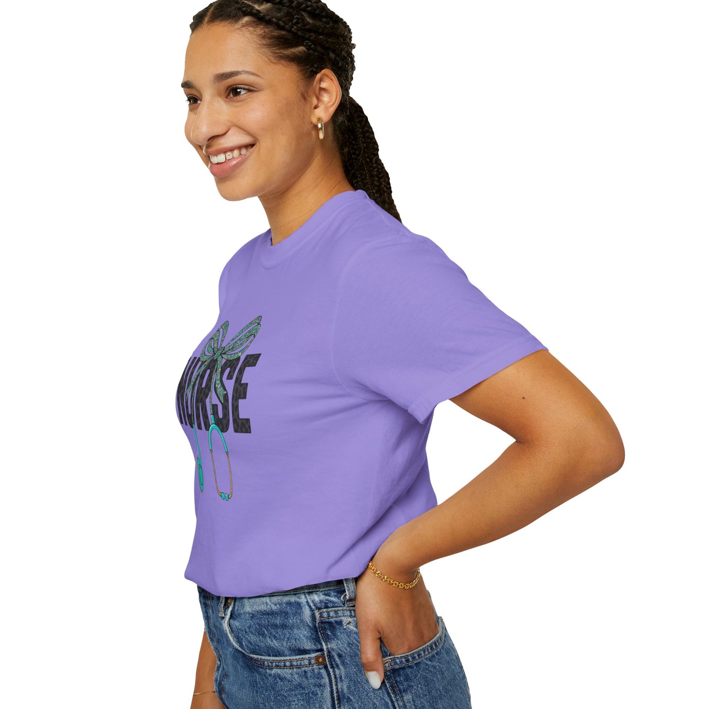 Nurse Stethoscope Bow T-Shirt