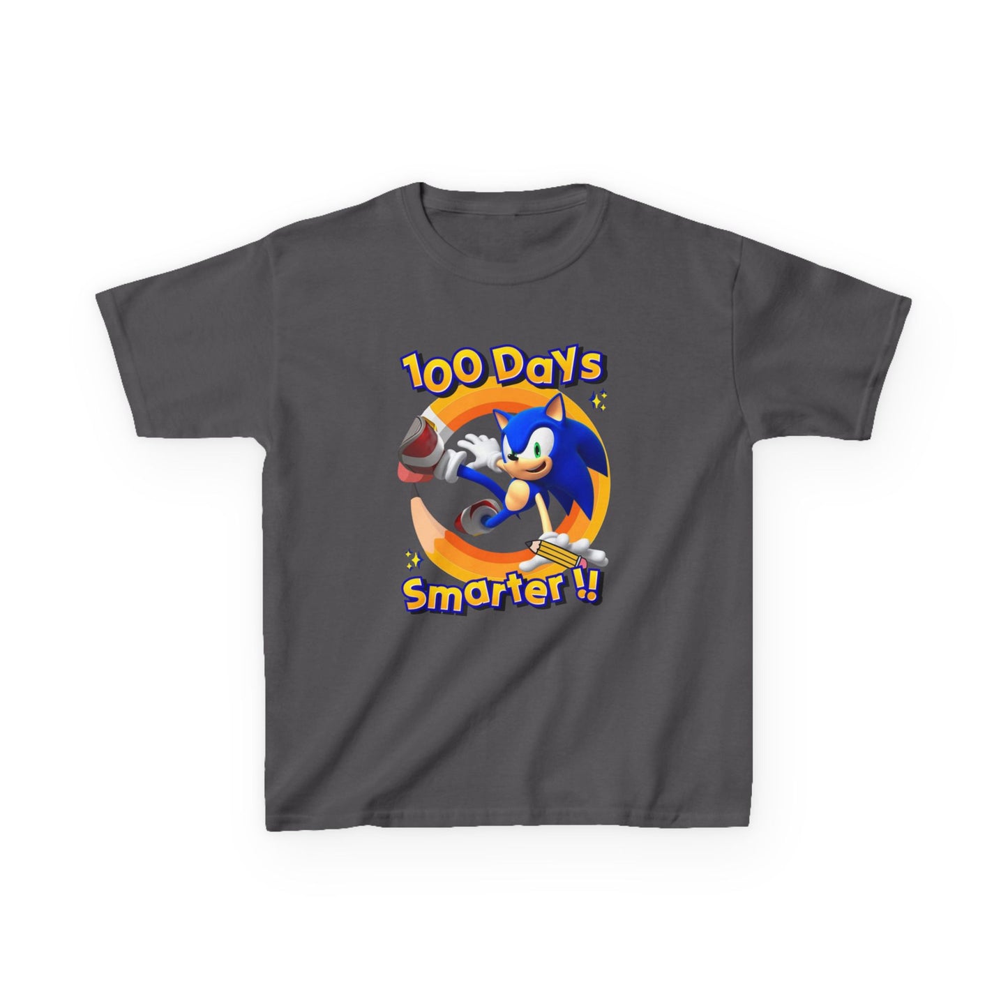100 Days Smarter Sonic the Hedgehog Kids Tee | School Celebration Shirt
