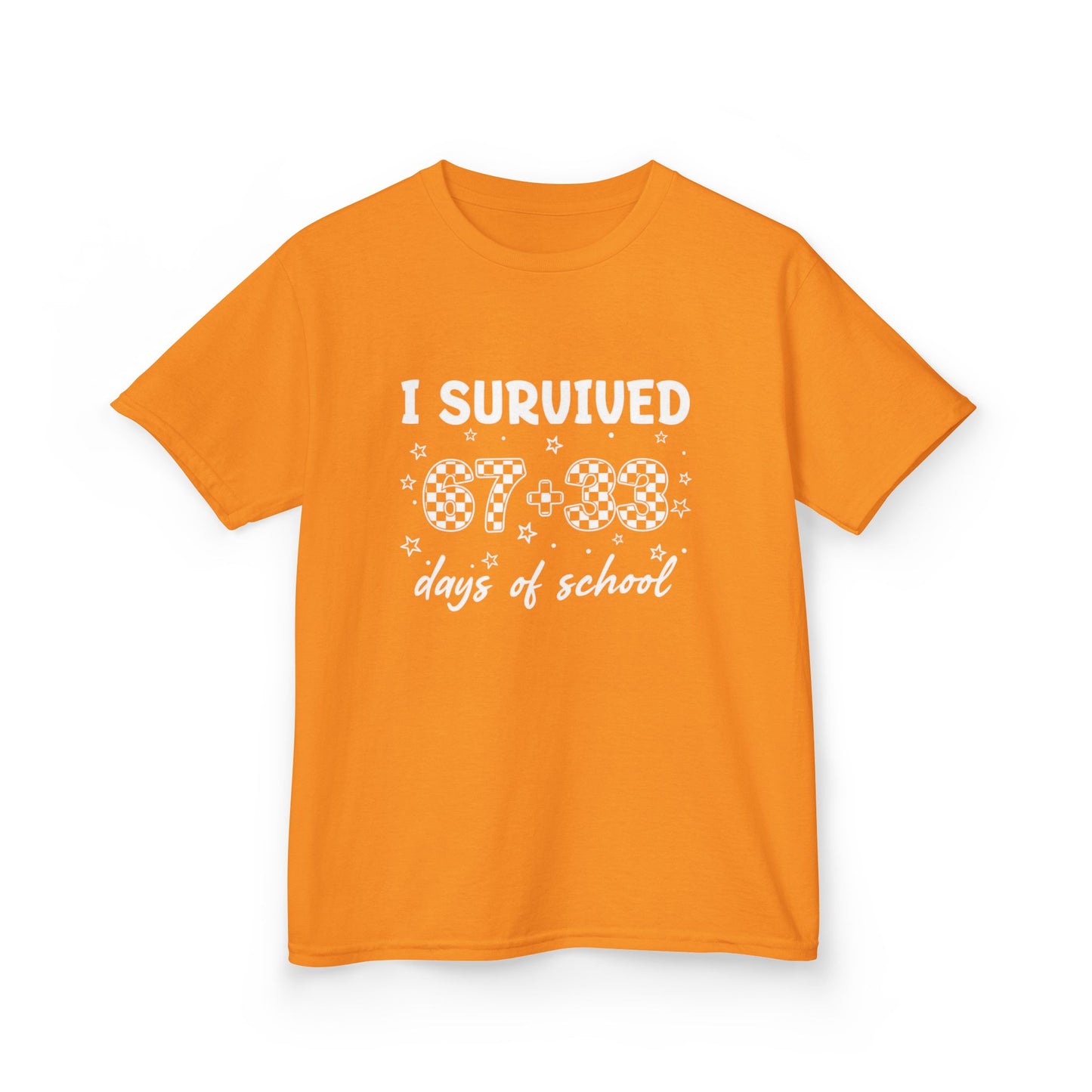 I Survived 100 Days of School T-Shirt | Kids 100th Day School Shirt