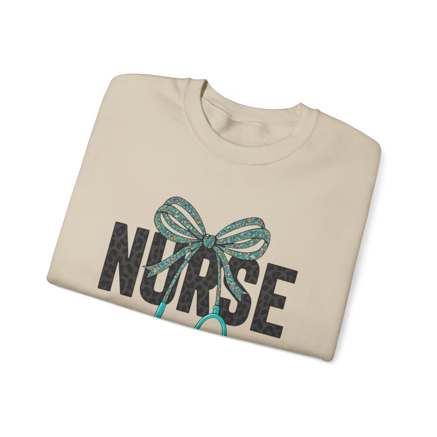 Nurse Stethoscope Bow Crewneck Sweatshirt – Cute Nurse Gift