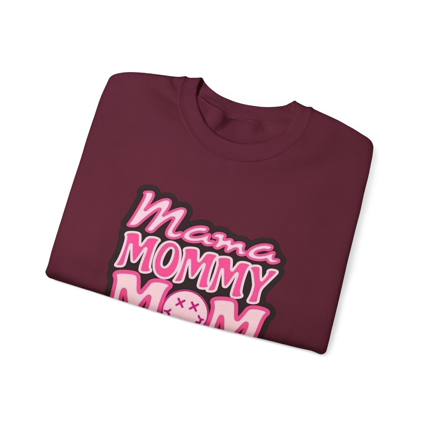 Mama Mommy Mom Bruh sweatshirt | Pink leopard text crewneck