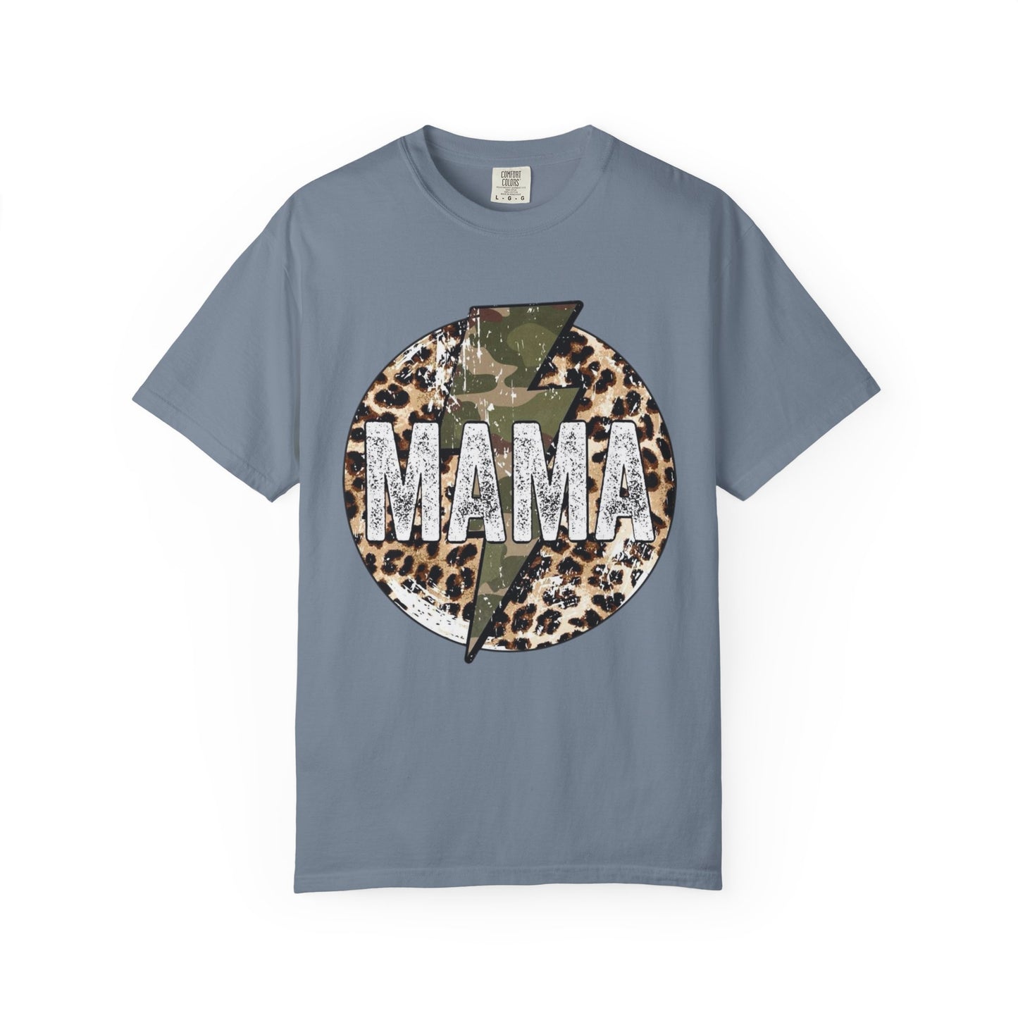 Leopard & Camo Lightning MAMA T-shirt | Mama Graphic Tee