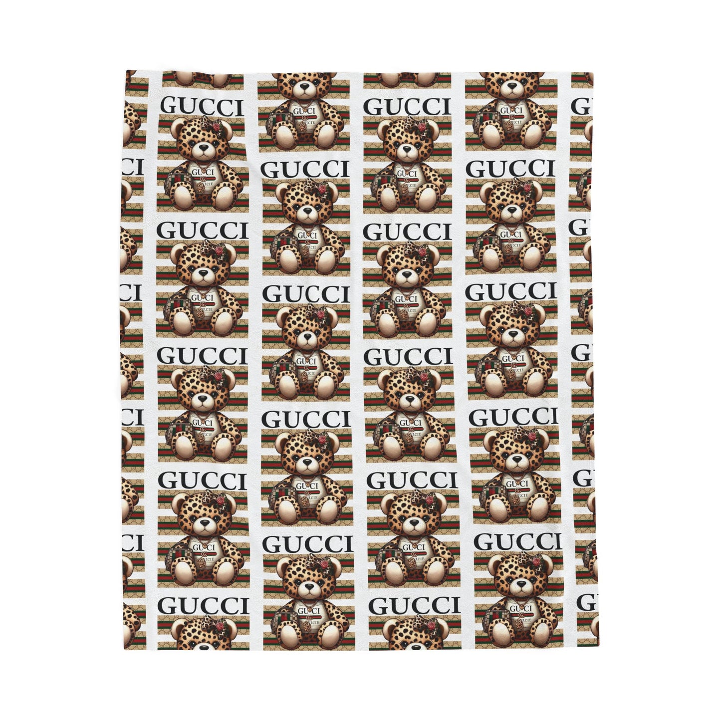 Bold Repeat Graphic Plush Velveteen Blanket | Cozy Statement Throw