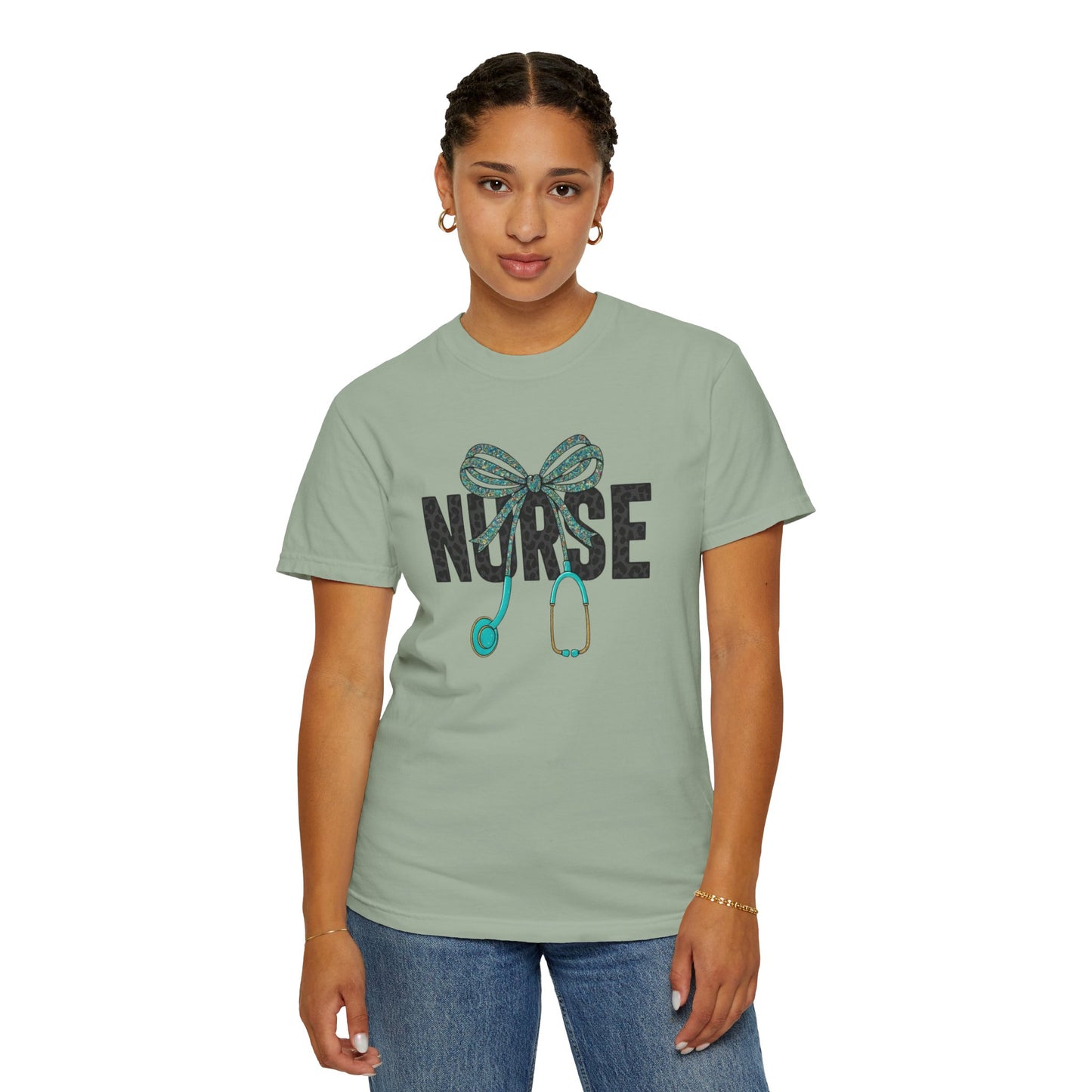 Nurse Stethoscope Bow T-Shirt