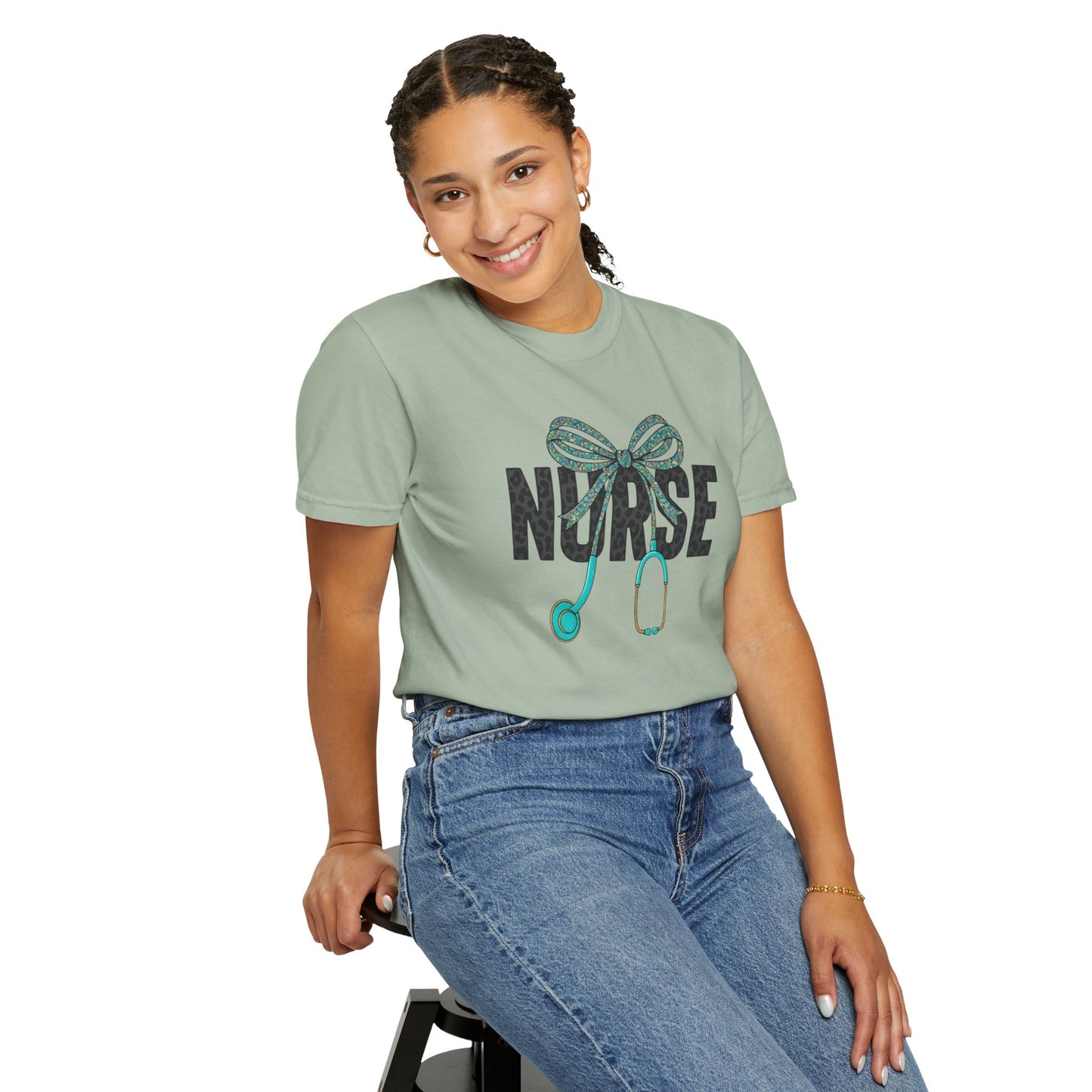 Nurse Stethoscope Bow T-Shirt