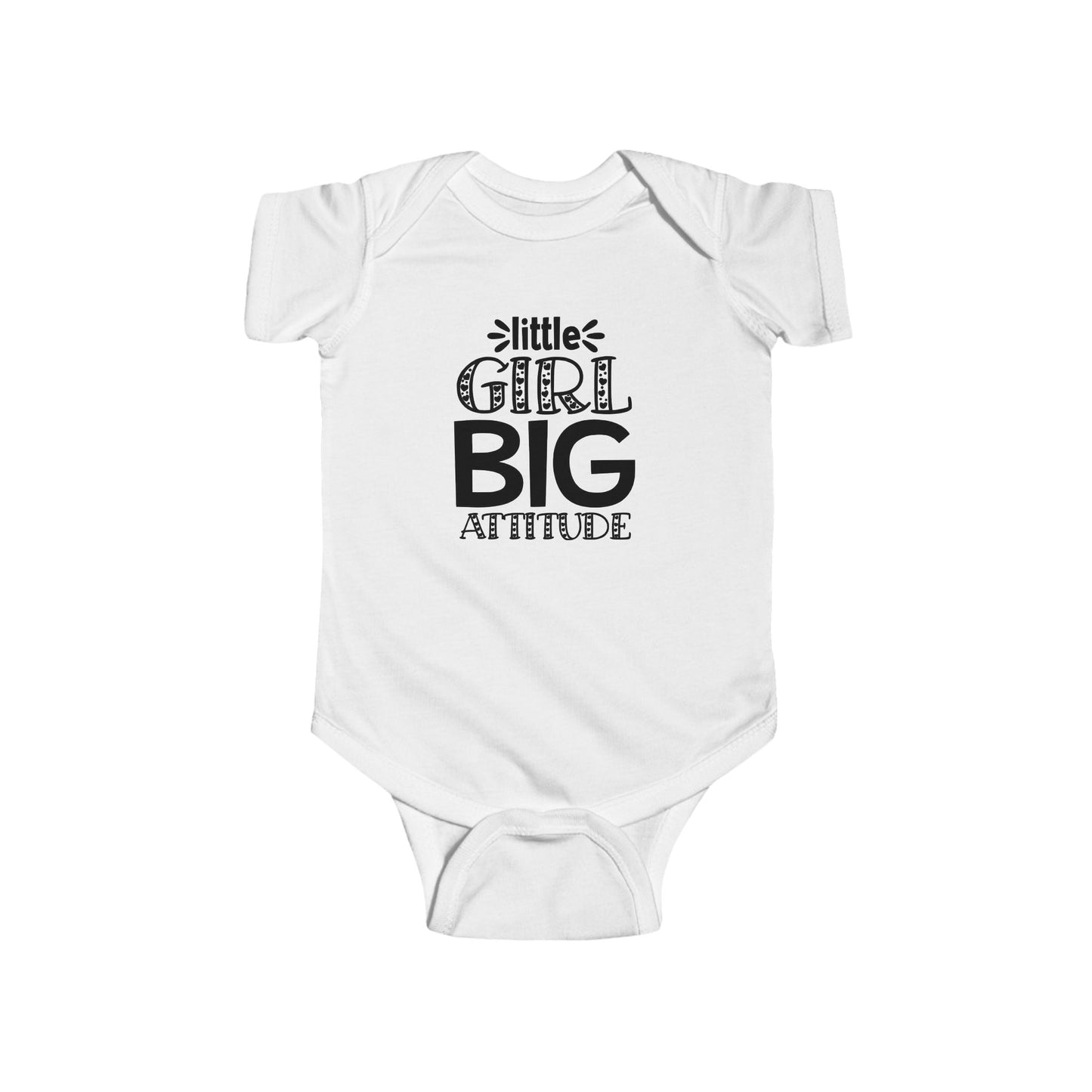 Baby Bodysuit - "Little Girl Big Attitude" Cute Infant Onesie