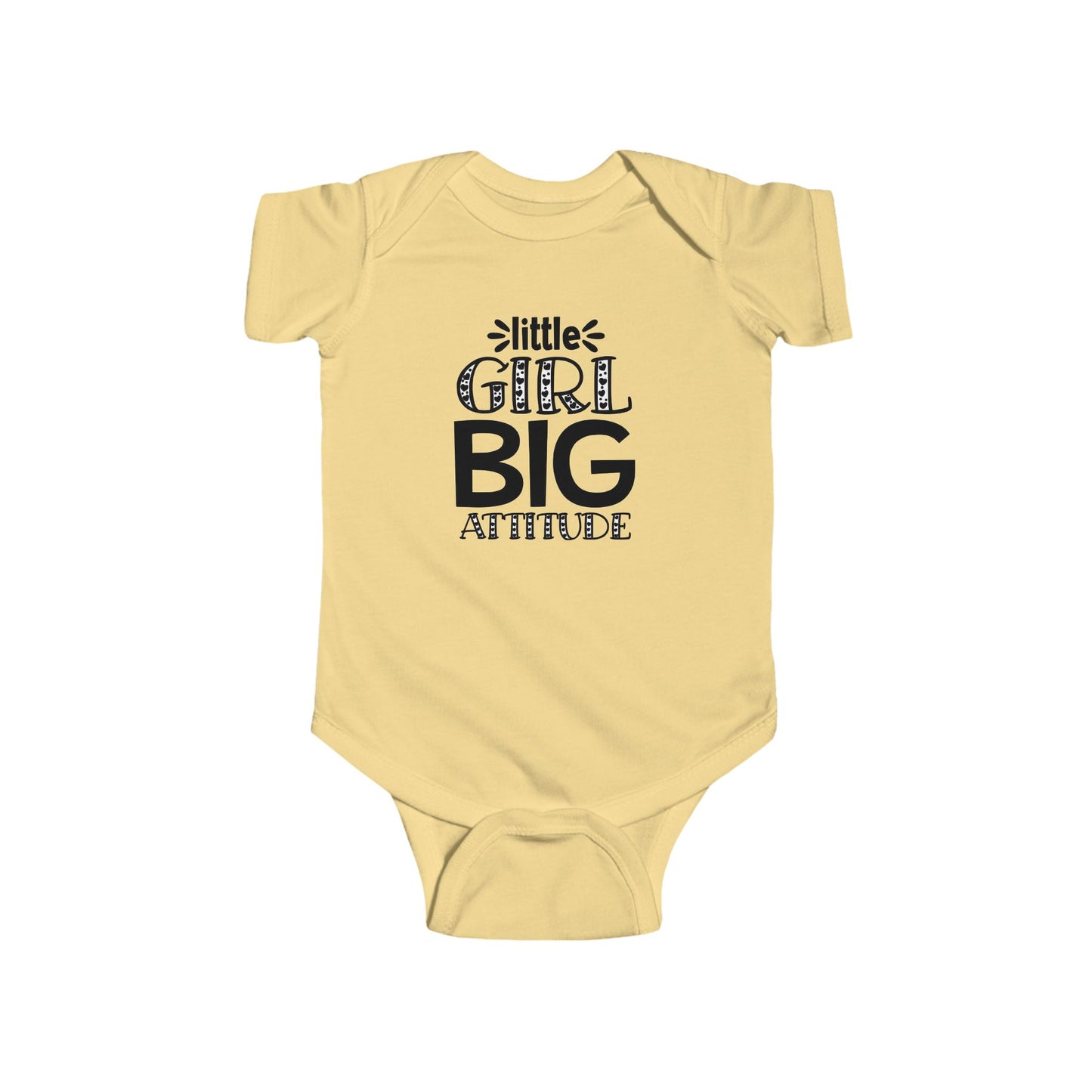 Baby Bodysuit - "Little Girl Big Attitude" Cute Infant Onesie