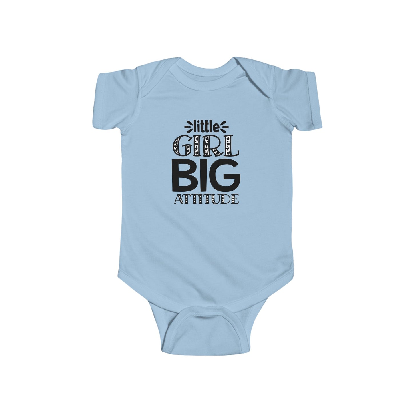 Baby Bodysuit - "Little Girl Big Attitude" Cute Infant Onesie