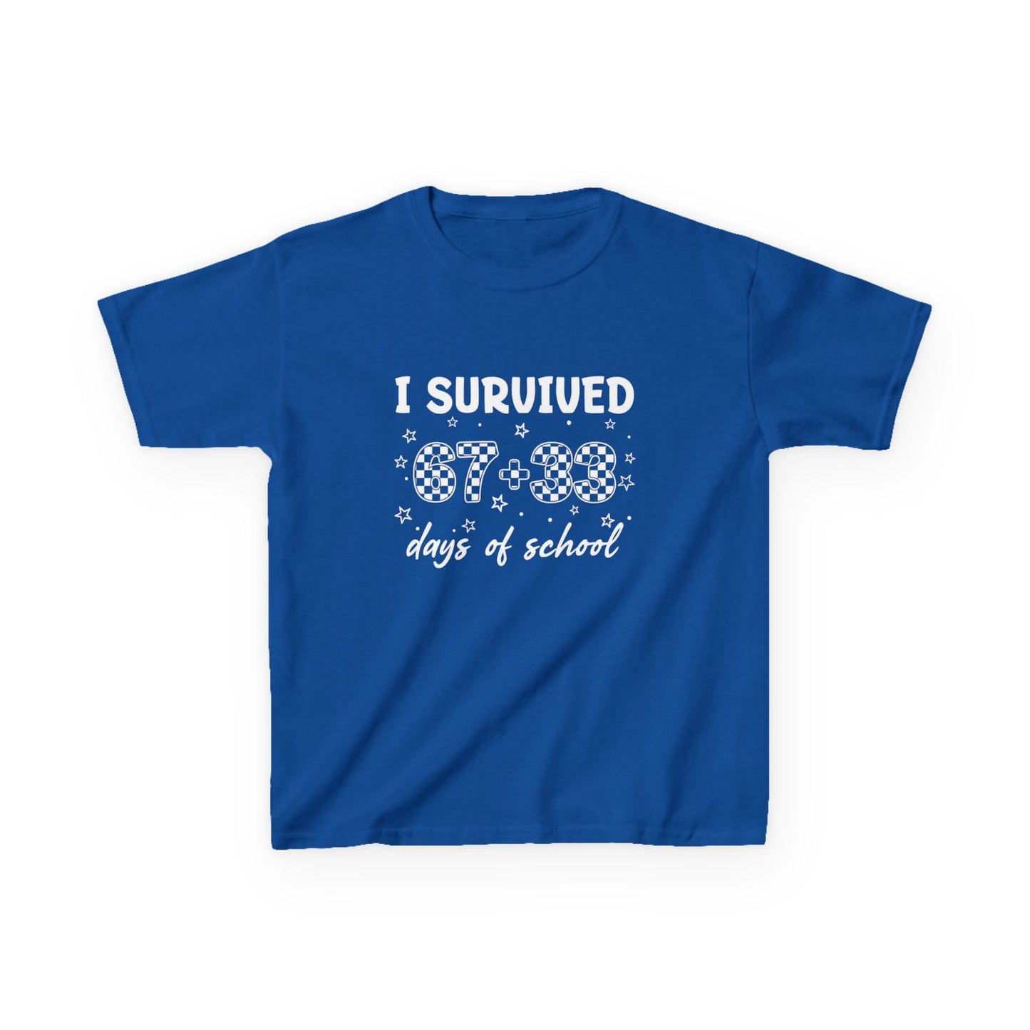 I Survived 100 Days of School T-Shirt | Kids 100th Day School Shirt