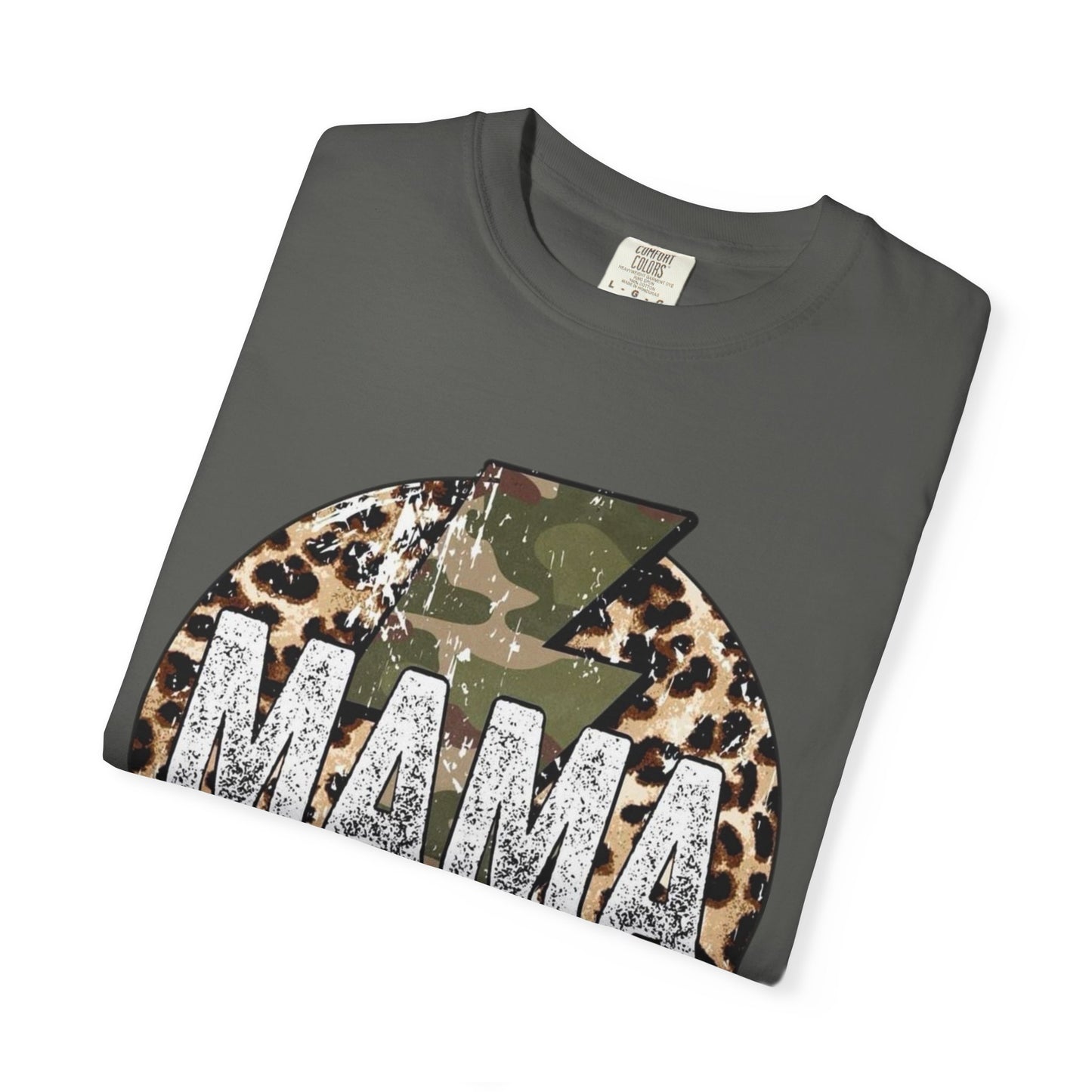 Leopard & Camo Lightning MAMA T-shirt | Mama Graphic Tee