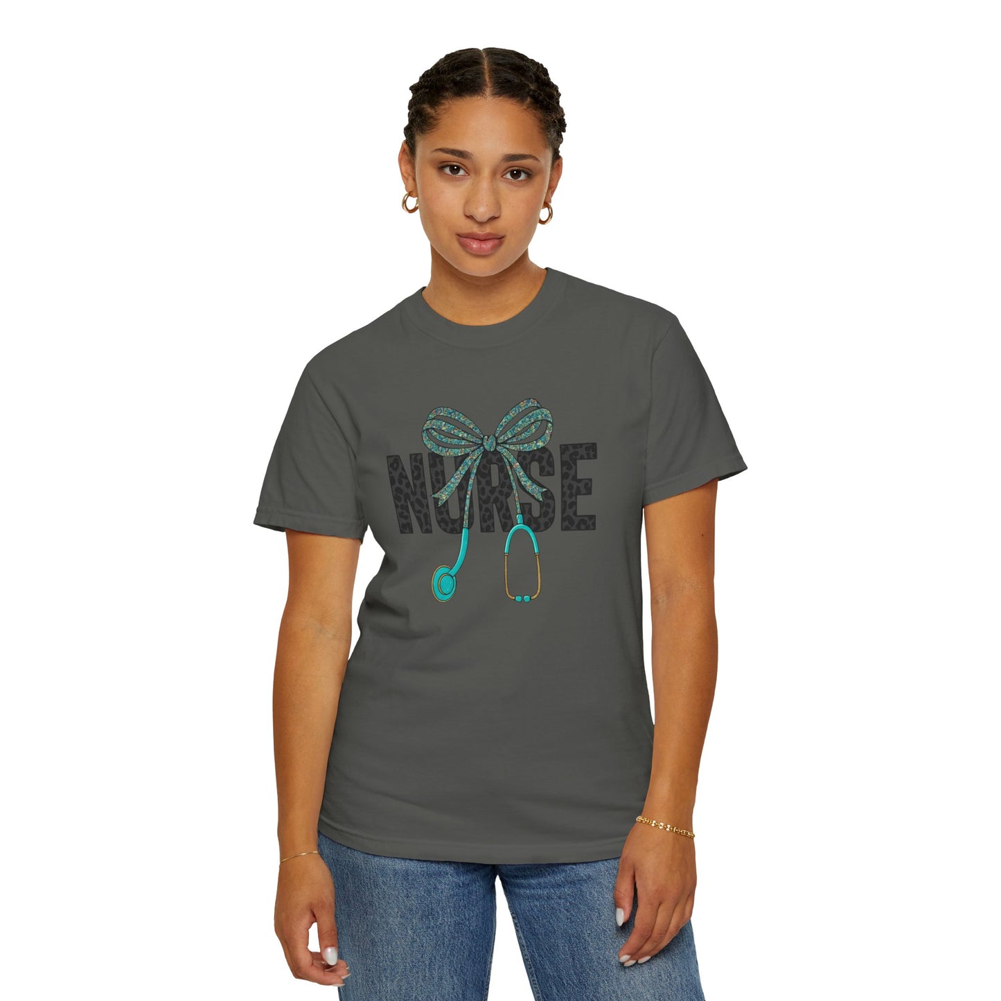 Nurse Stethoscope Bow T-Shirt