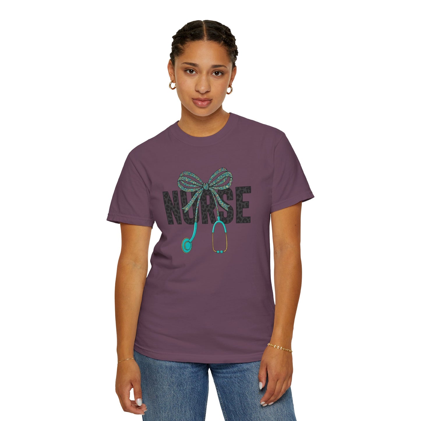 Nurse Stethoscope Bow T-Shirt