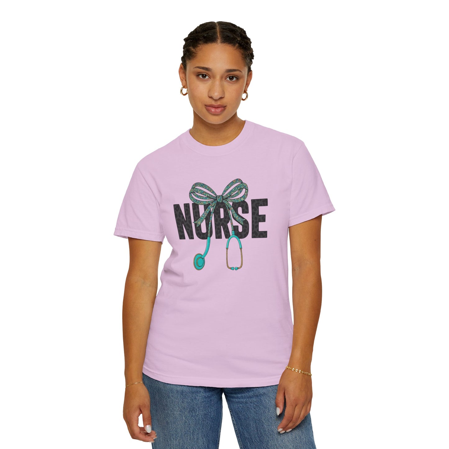 Nurse Stethoscope Bow T-Shirt
