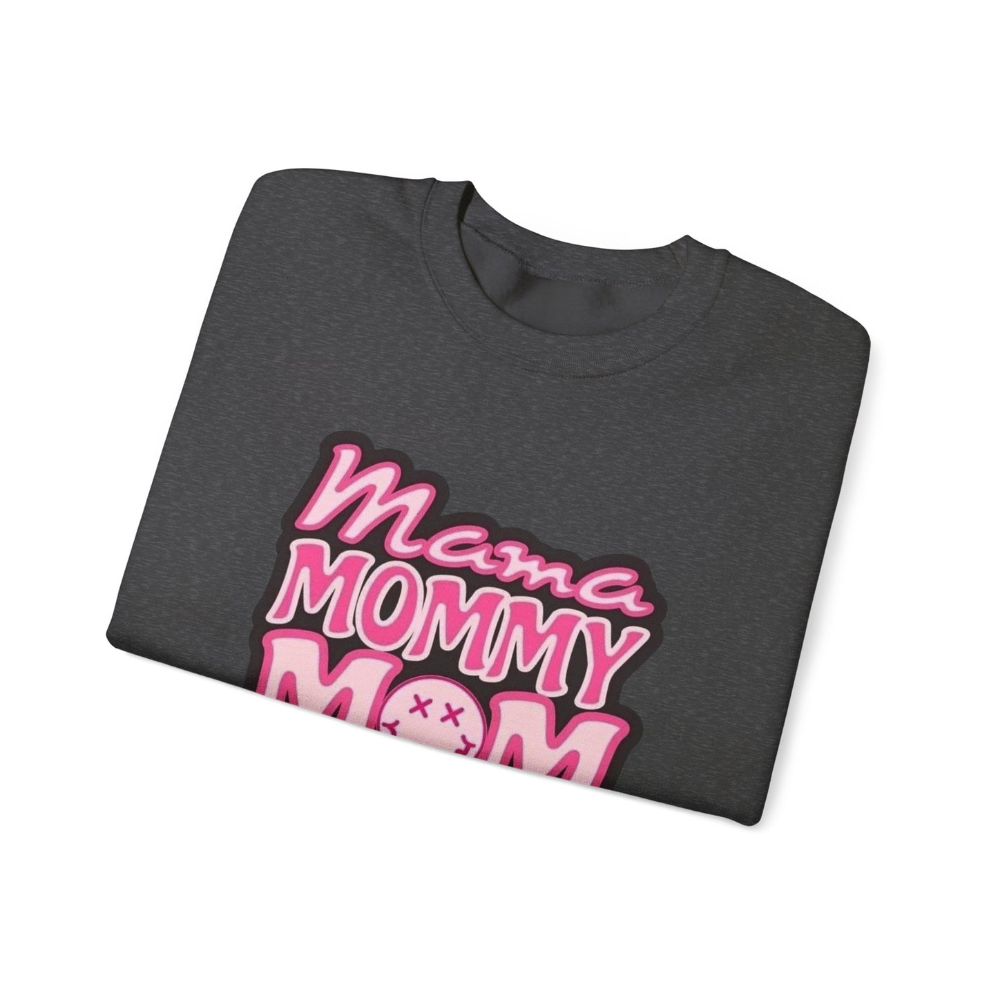 Mama Mommy Mom Bruh sweatshirt | Pink leopard text crewneck
