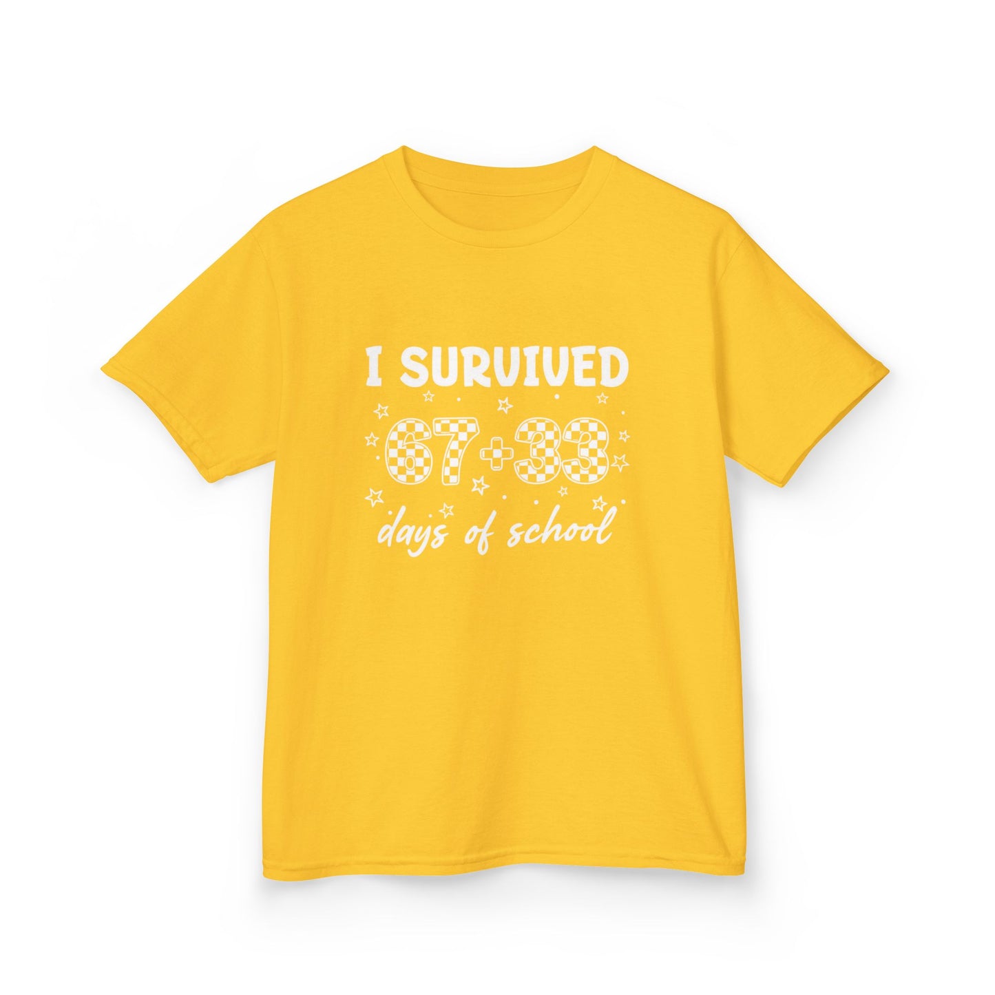 I Survived 100 Days of School T-Shirt | Kids 100th Day School Shirt