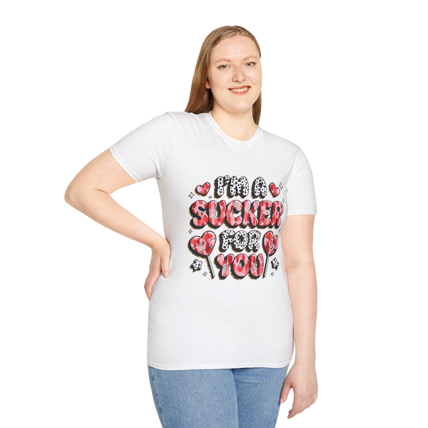 I’m a Sucker For You T-Shirt – Valentine Heart Lollipop Romantic Tee