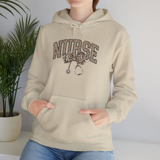 Nurse Leopard Stethoscope Hoodie