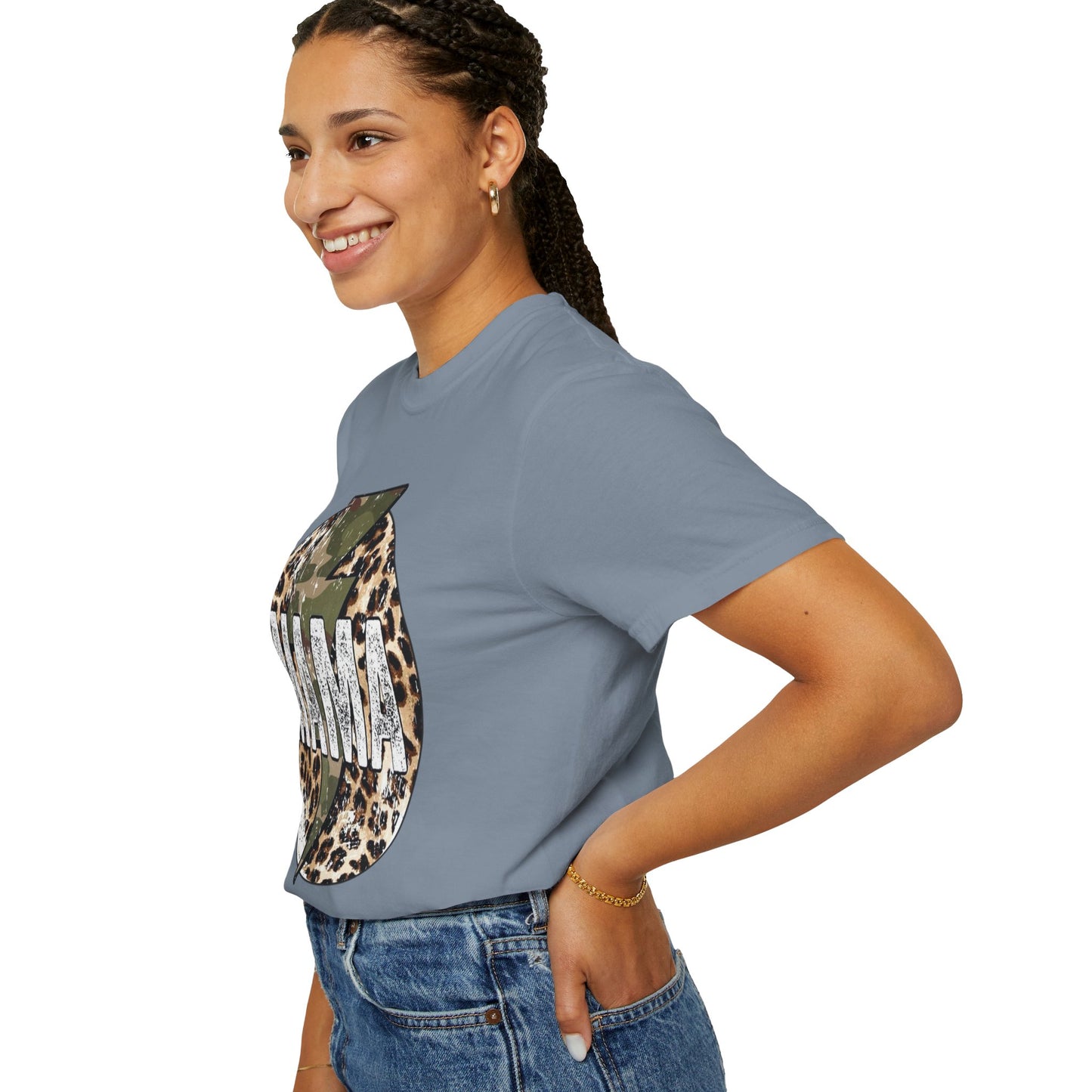 Leopard & Camo Lightning MAMA T-shirt | Mama Graphic Tee