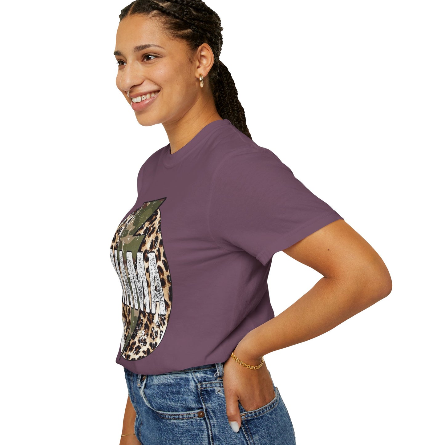 Leopard & Camo Lightning MAMA T-shirt | Mama Graphic Tee