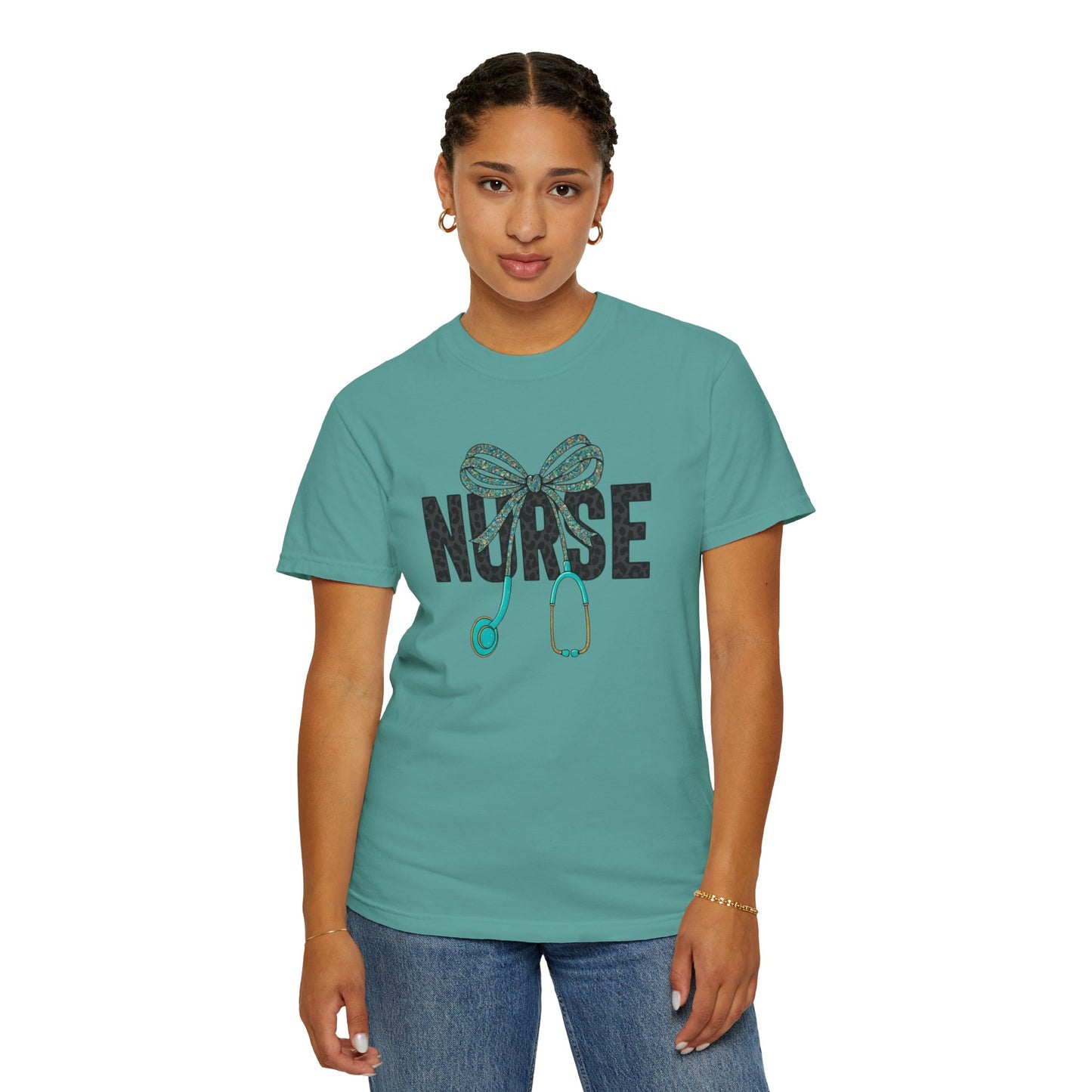 Nurse Stethoscope Bow T-Shirt