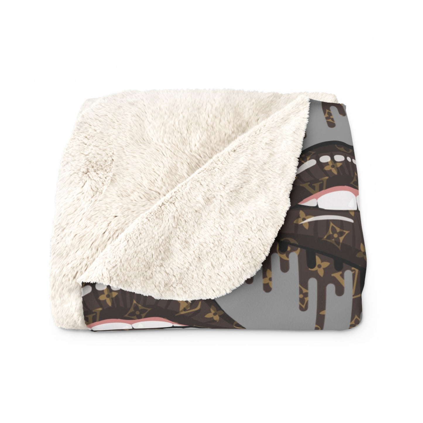 Cozy Plush Sherpa Fleece Blanket | Velvety Printed Front, Fluffy Backing
