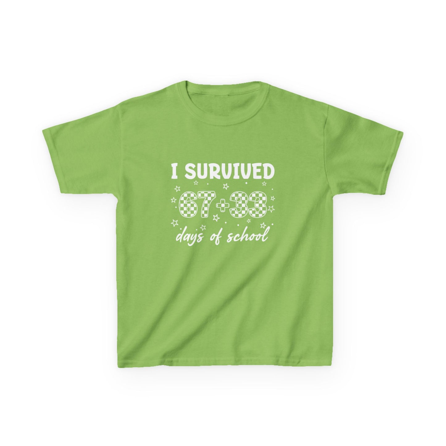 I Survived 100 Days of School T-Shirt | Kids 100th Day School Shirt