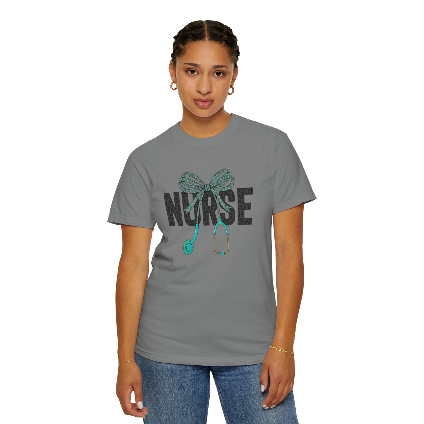 Nurse Stethoscope Bow T-Shirt