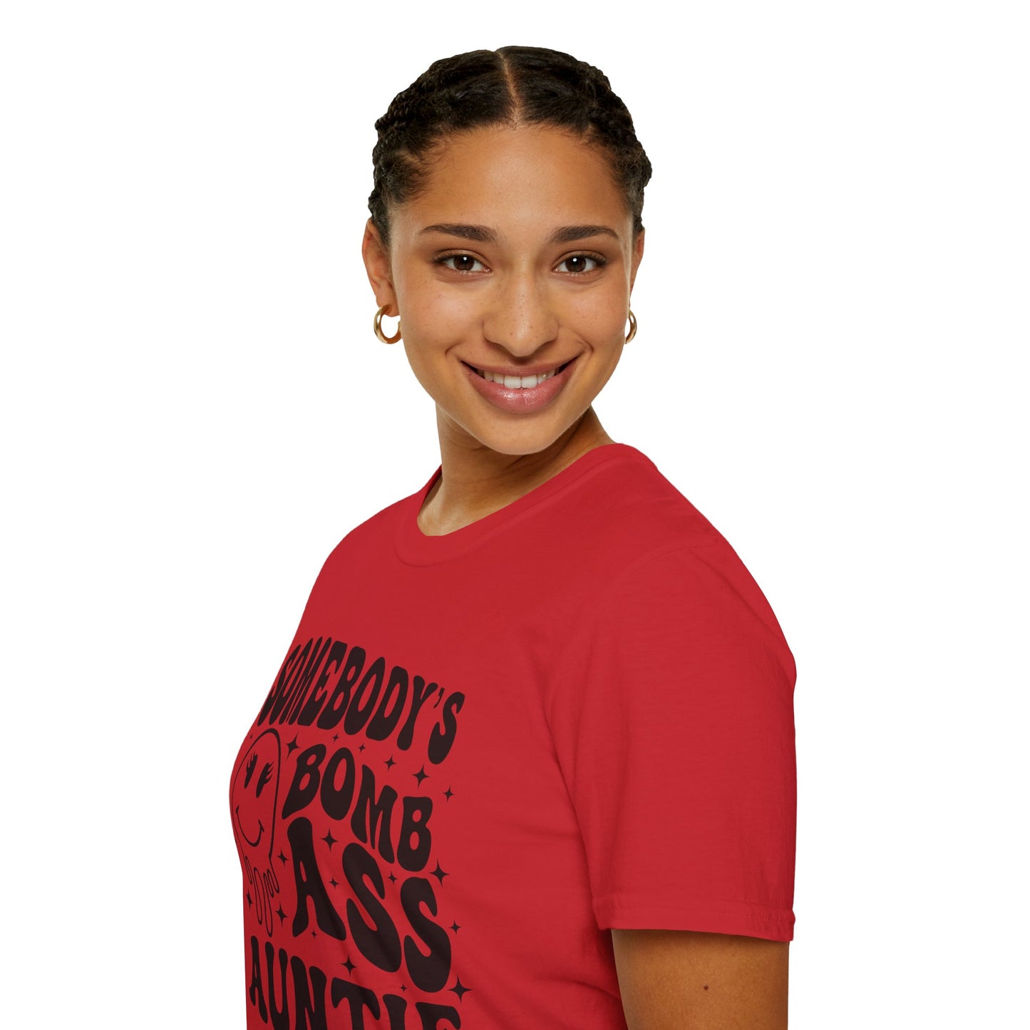Bomb-Ass Auntie T‑Shirt — Somebody’s Bomb Ass Auntie Graphic Tee