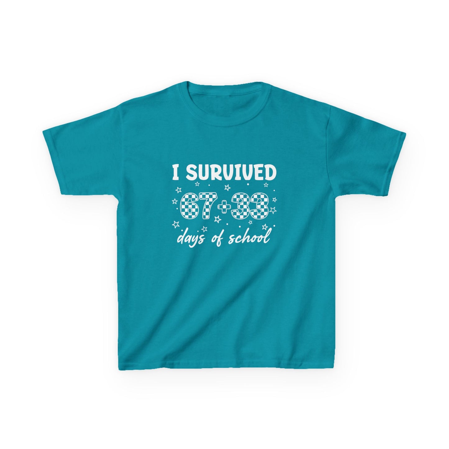 I Survived 100 Days of School T-Shirt | Kids 100th Day School Shirt