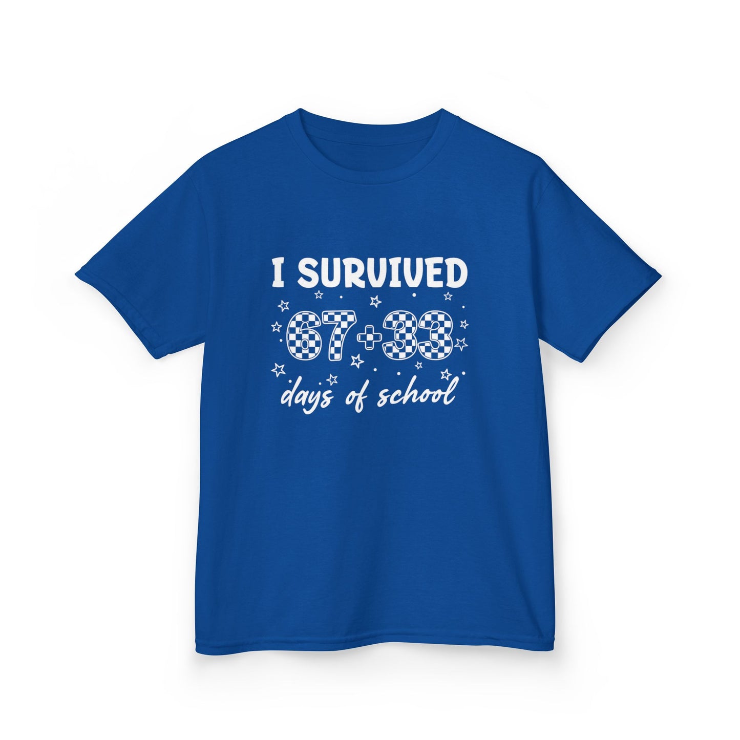 I Survived 100 Days of School T-Shirt | Kids 100th Day School Shirt