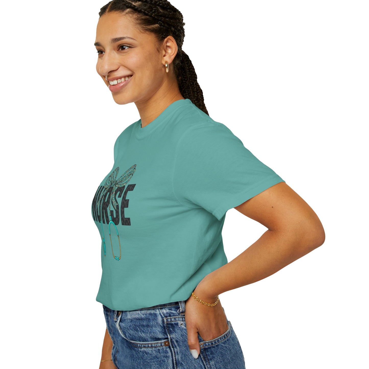 Nurse Stethoscope Bow T-Shirt