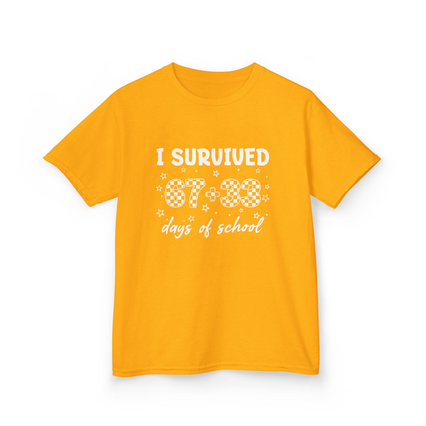 I Survived 100 Days of School T-Shirt | Kids 100th Day School Shirt