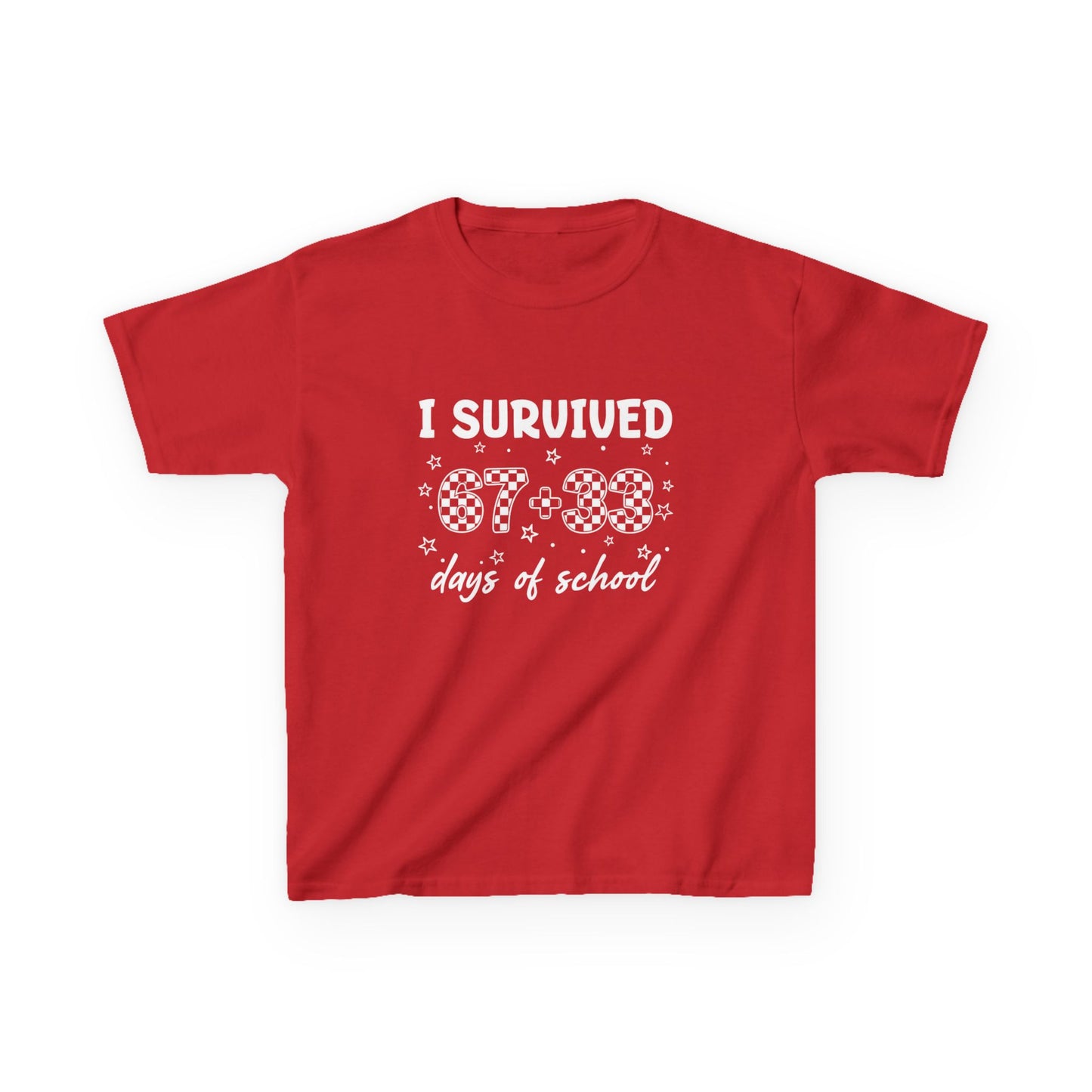 I Survived 100 Days of School T-Shirt | Kids 100th Day School Shirt