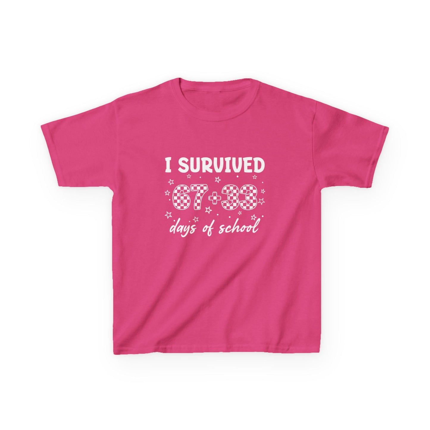 I Survived 100 Days of School T-Shirt | Kids 100th Day School Shirt